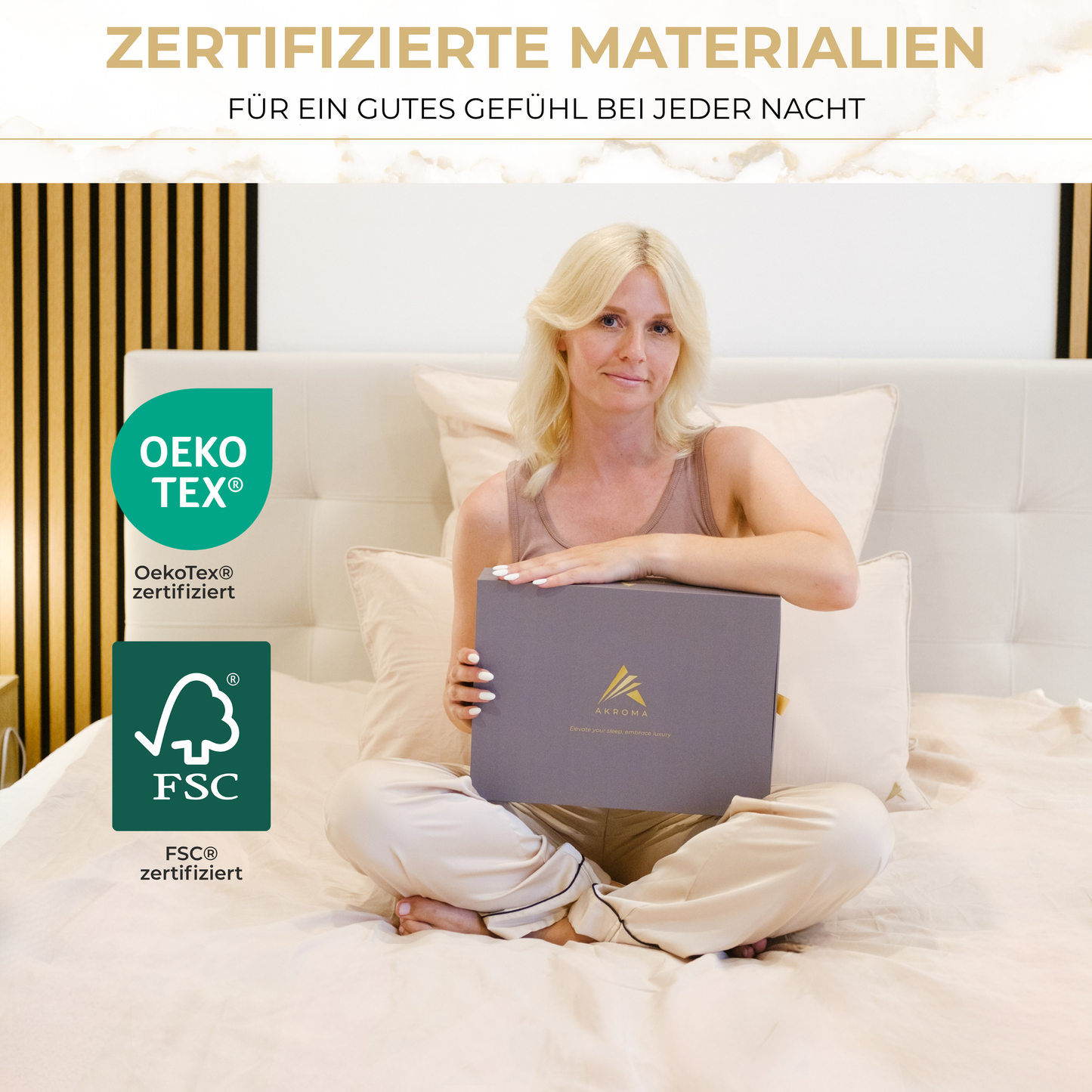 Akroma® Bettwäsche Set (Sand)