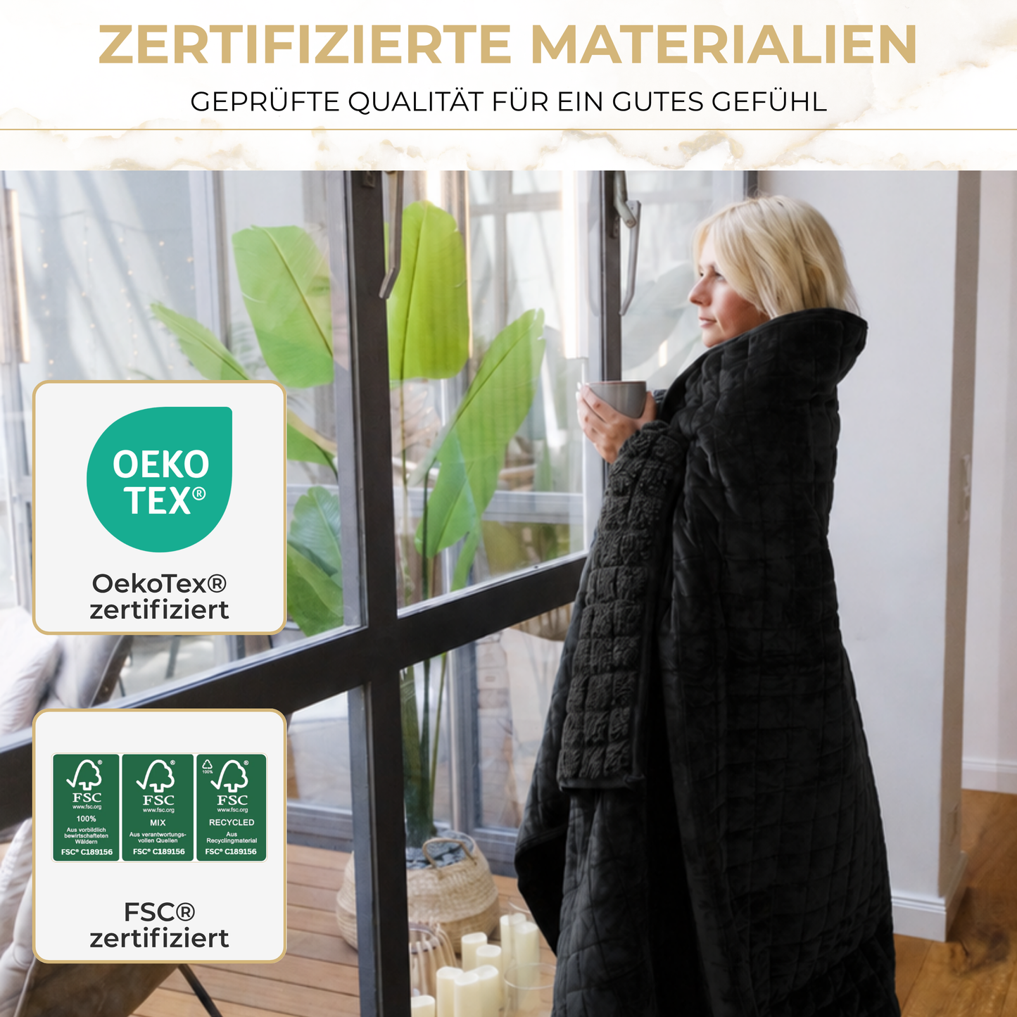 Akroma® Sherpa Fleece Gewichtsdecke