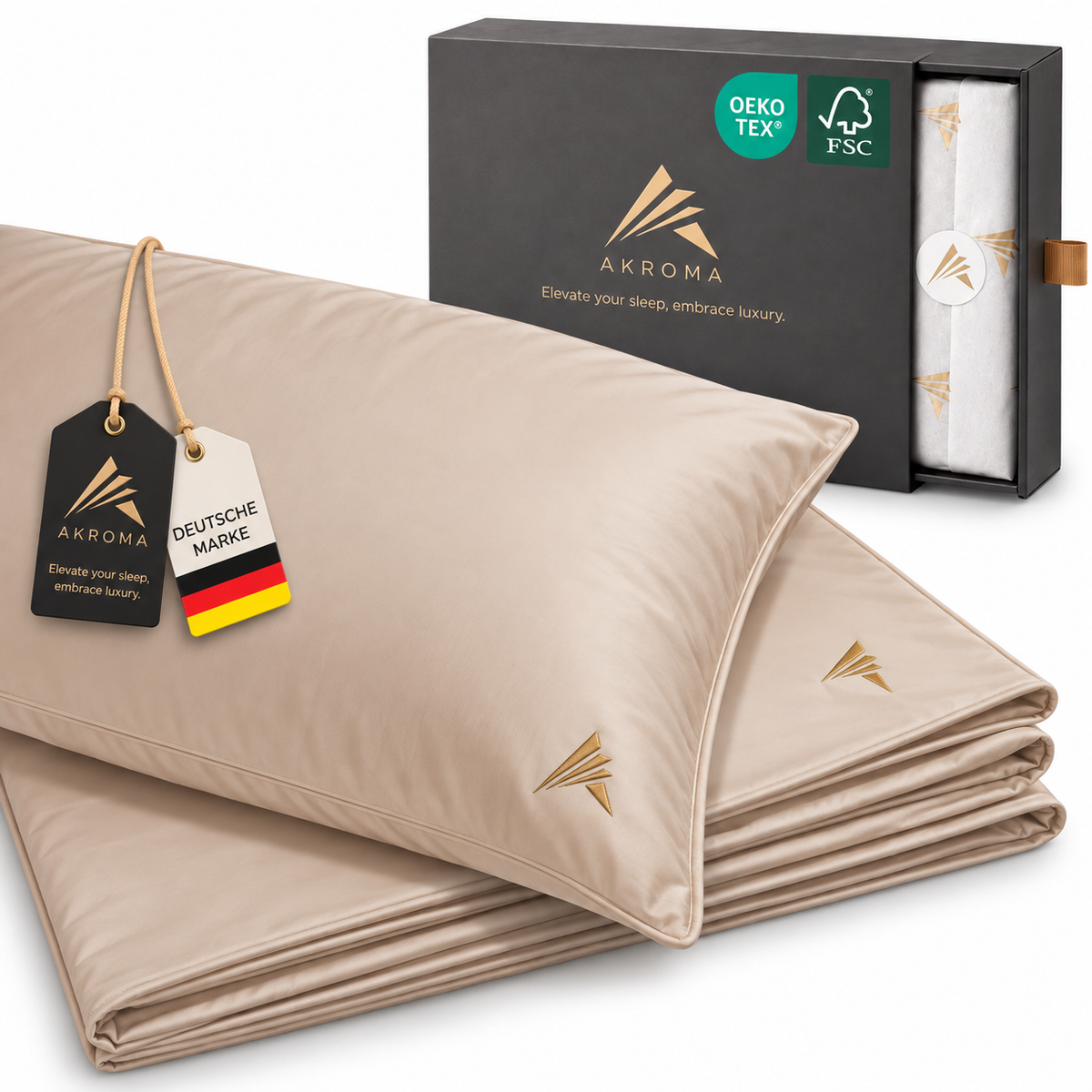 Akroma® Bettwäsche Set (Sand)